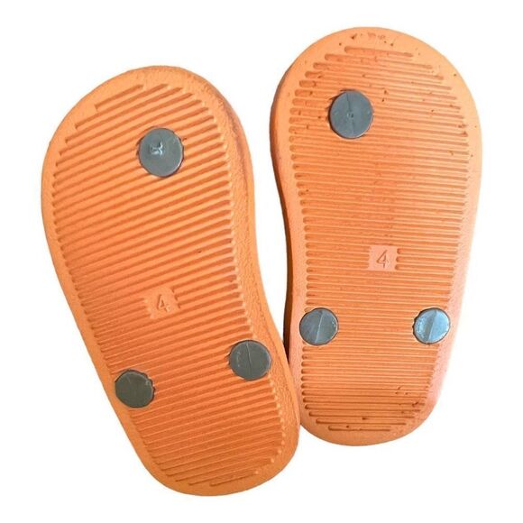 Baby Boy Old Navy Pirate Monkey Skull & Crossbones Slingback Sandals - Sz 4 - Picture 4 of 4